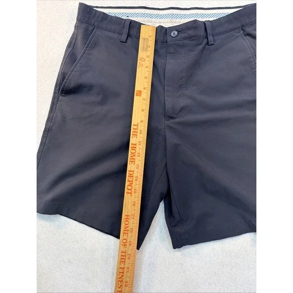 Foot Joy Navy Blue Flat Front Golf Casual Shorts Size W34 Classic Preppy - Picture 5 of 14